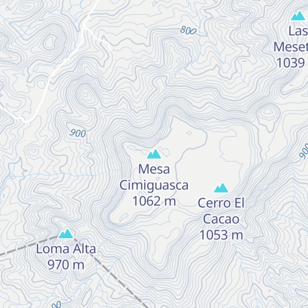 Map of Mesa Cimiguasca