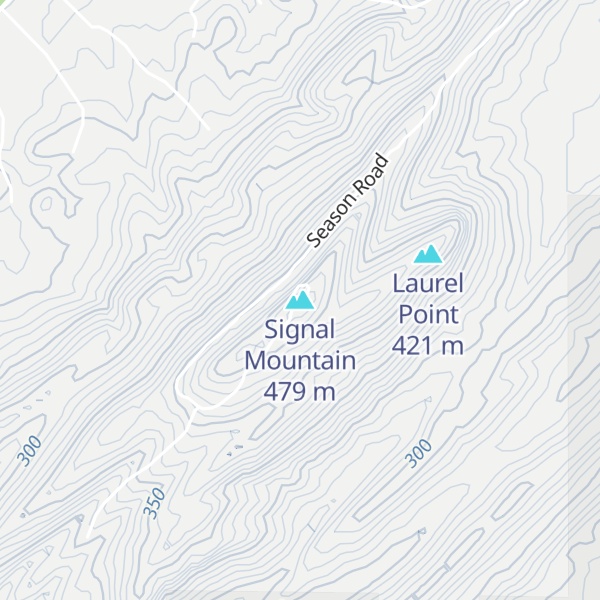 Map of Signal Mountain