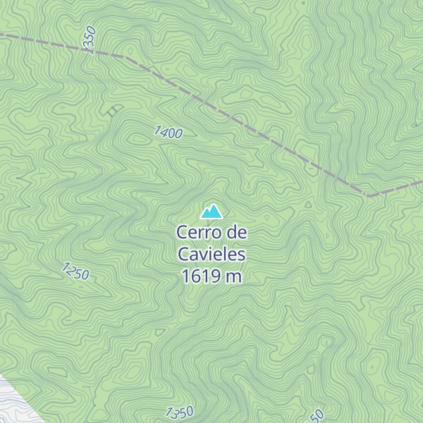 Map of Cerro de Cavieles