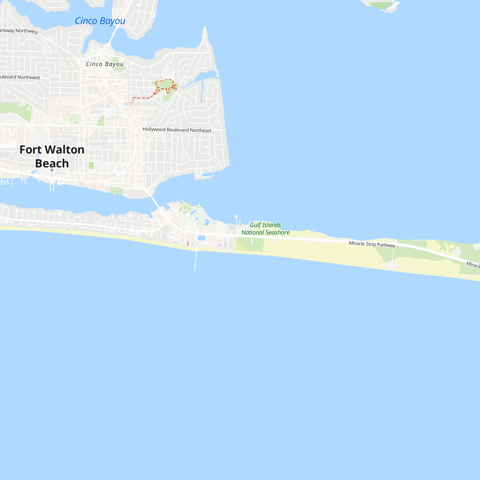 Emerald Coast Convention & Visitors Bureau map