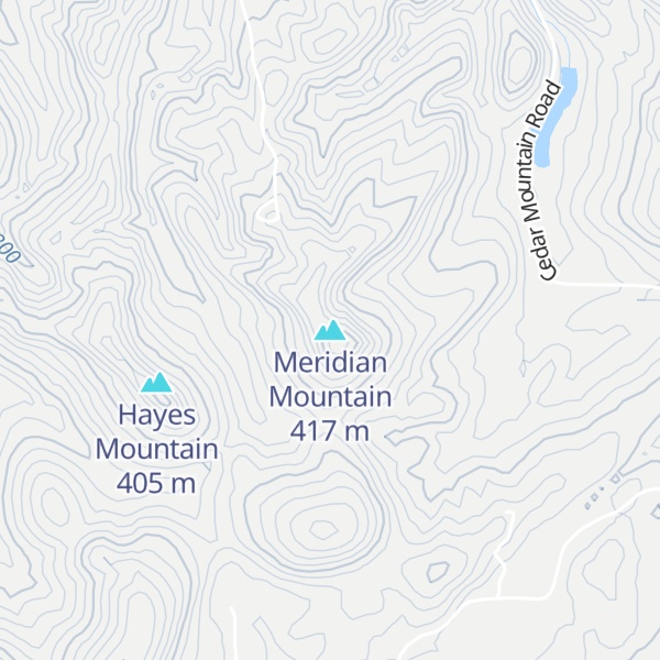 Map of Meridian Mountain