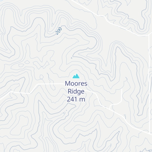 Map of Moores Ridge