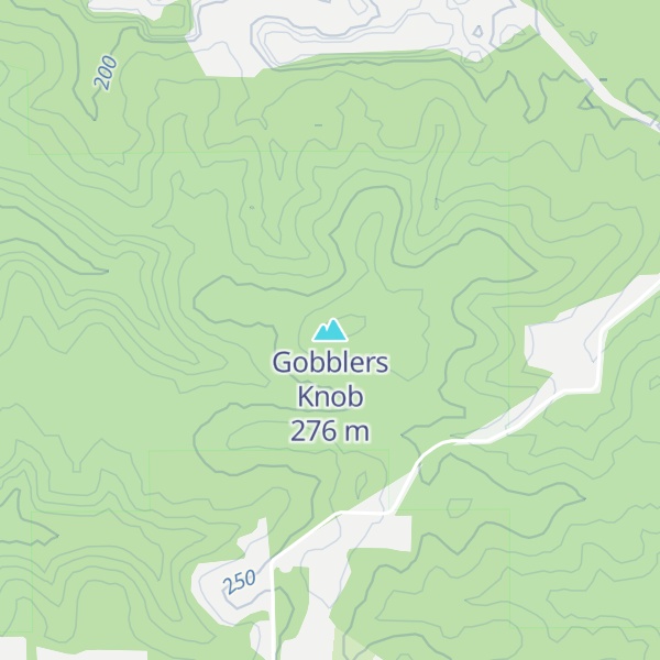 Map of Gobblers Knob