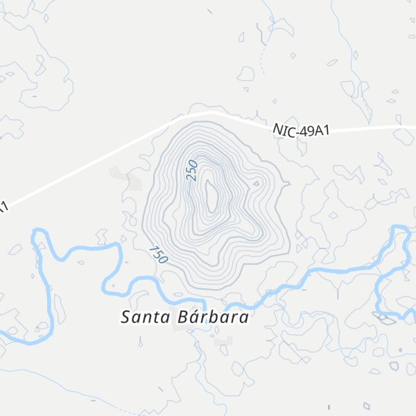Map of Cerro Santa Bárbara