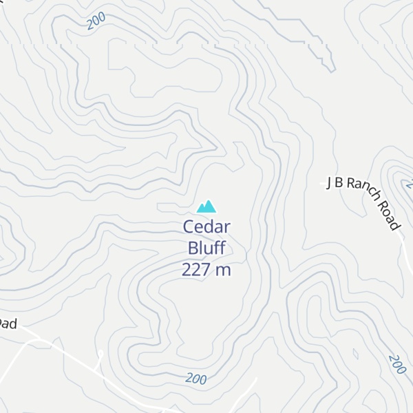 Map of Cedar Bluff
