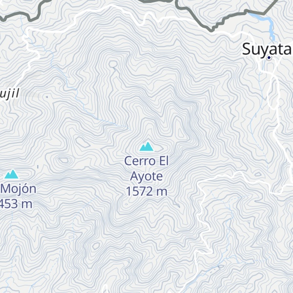 Map of Cerro El Ayote