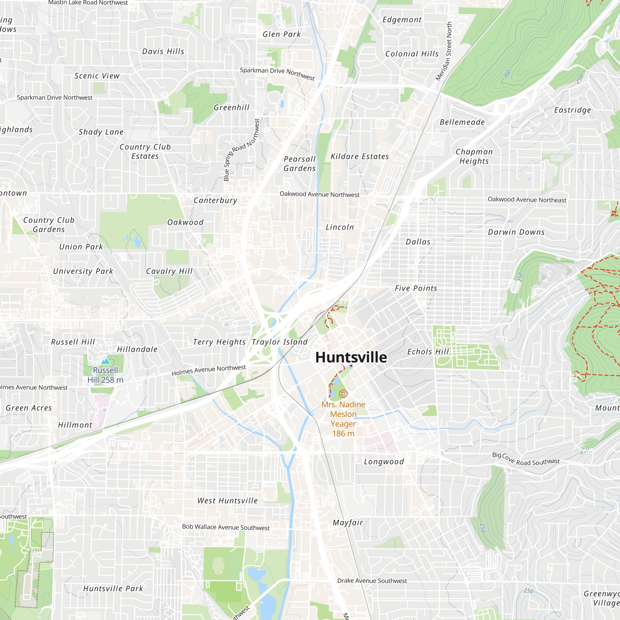 Huntsville Visitors And Convention Center map