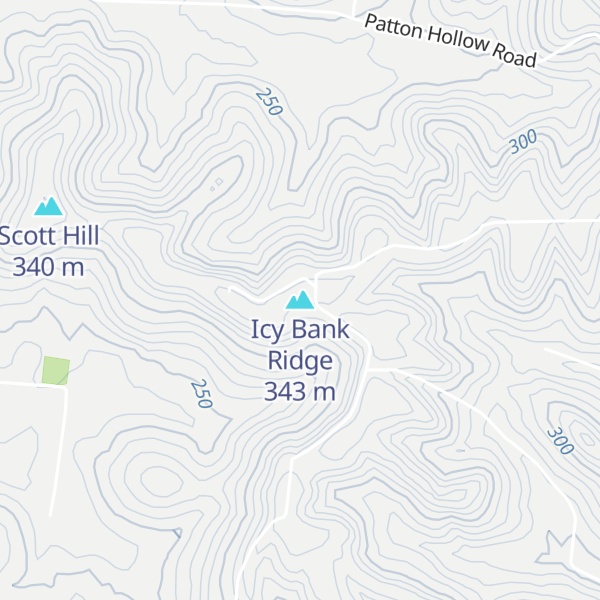 Map of Icy Bank Ridge