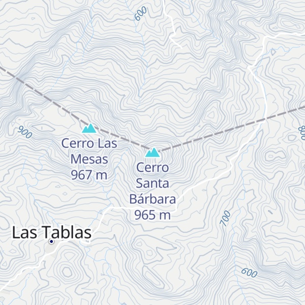 Map of Cerro Santa Bárbara