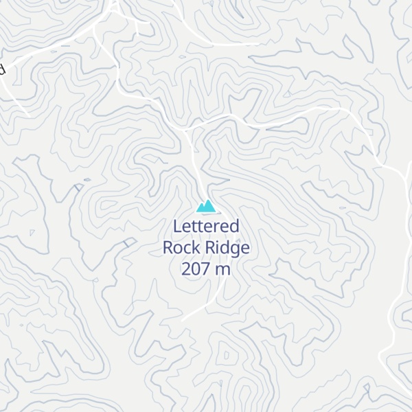 Map of Lettered Rock Ridge