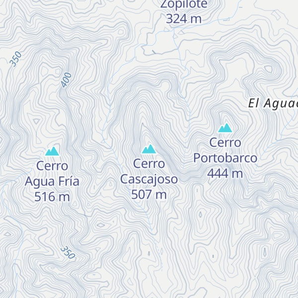 Map of Cerro Cascajoso