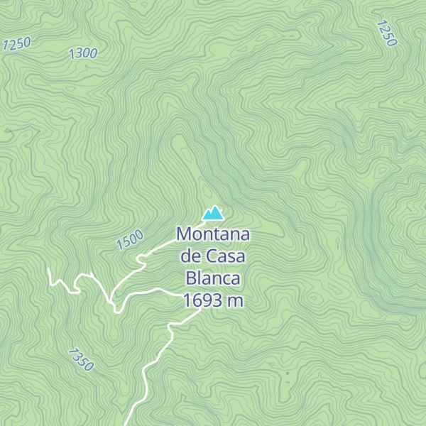 Map of Montana de Casa Blanca