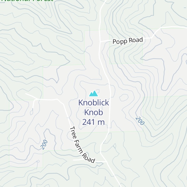 Map of Knoblick Knob