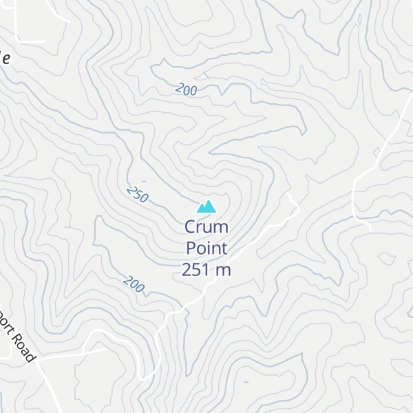 Map of Crum Point
