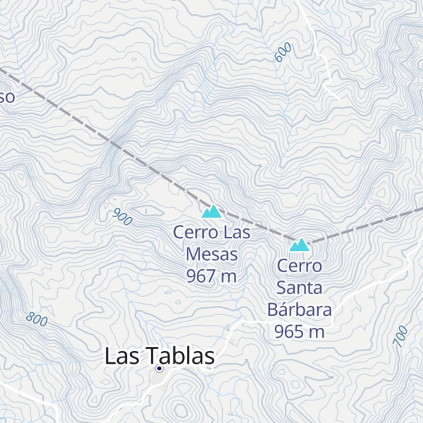 Map of Cerro Las Mesas