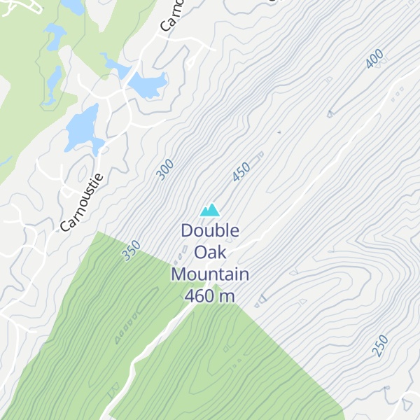 Map of Double Oak Mountain