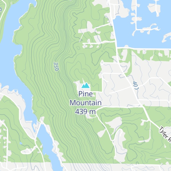 Map of Pine Mountain