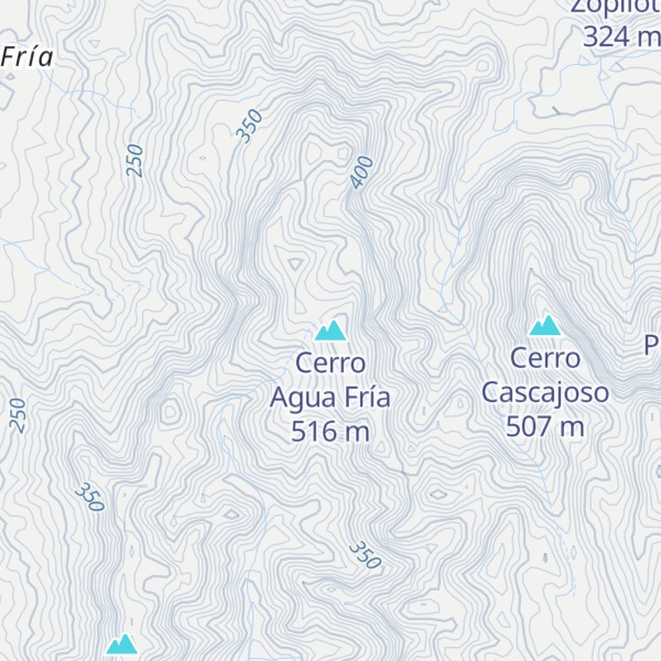 Map of Cerro Agua Fría