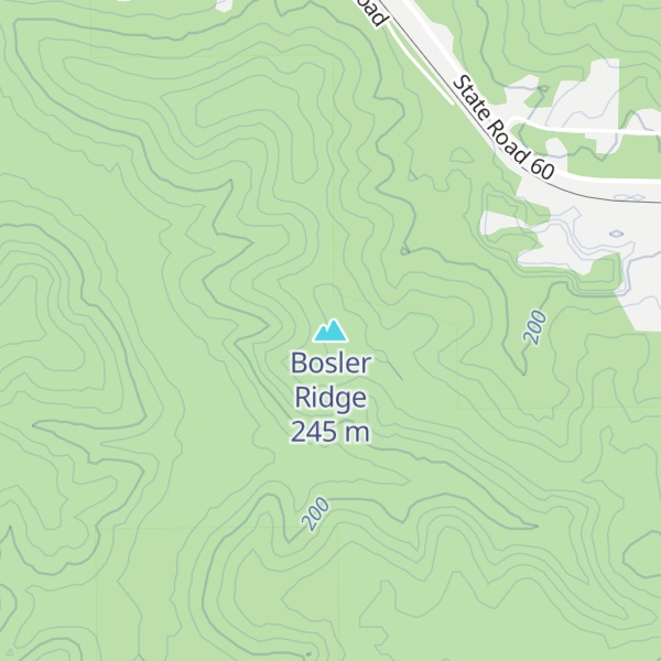 Map of Bosler Ridge