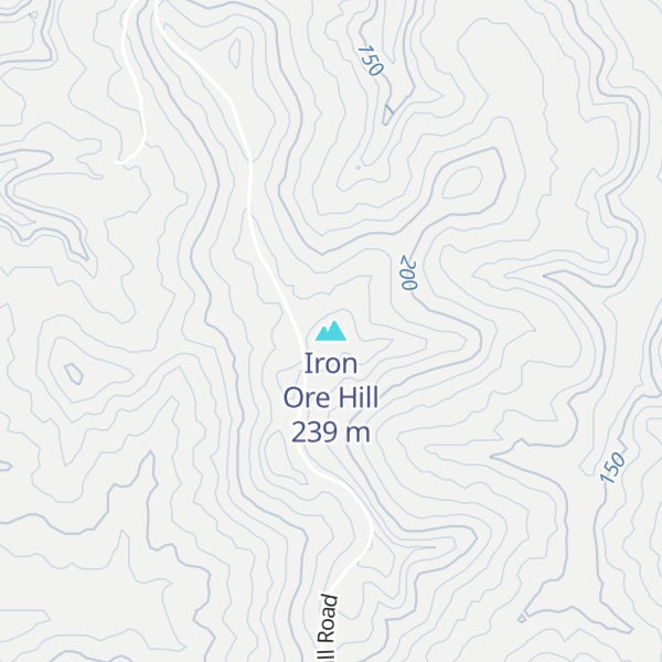 Map of Iron Ore Hill
