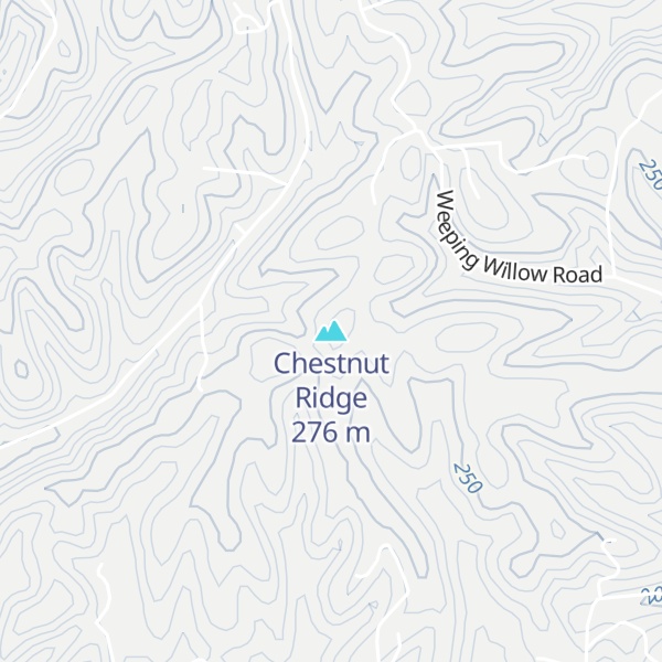 Map of Chestnut Ridge