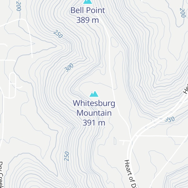 Map of Whitesburg Mountain