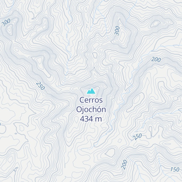 Map of Cerros Ojochón