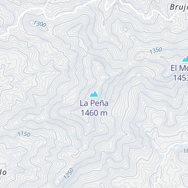 Map of La Peña