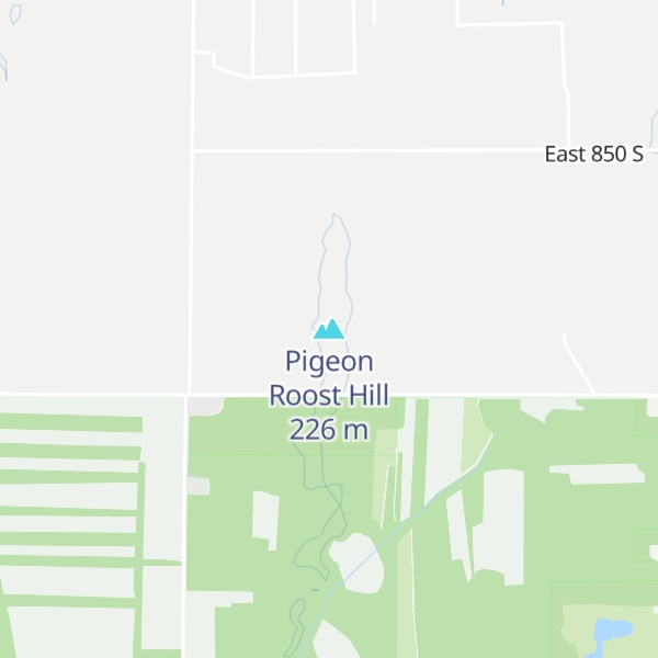 Map of Pigeon Roost Hill