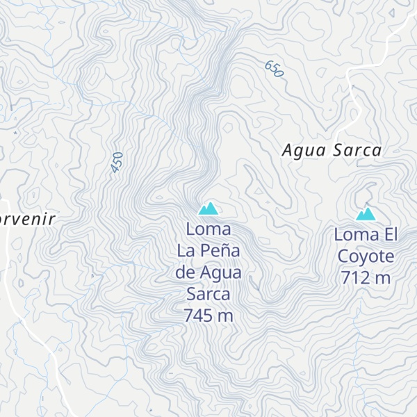 Map of Loma La Peña de Agua Sarca