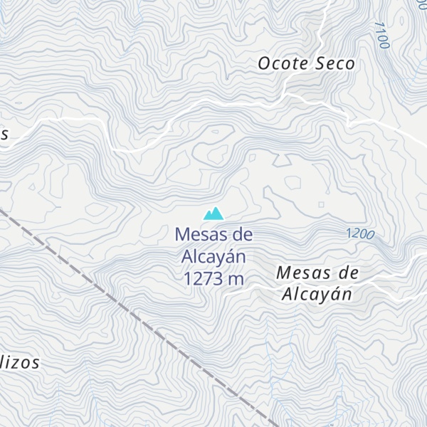 Map of Mesas de Alcayán