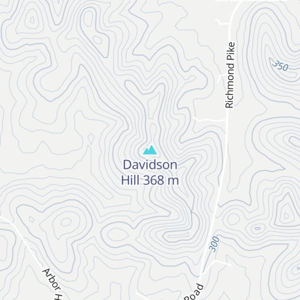Map of Davidson Hill