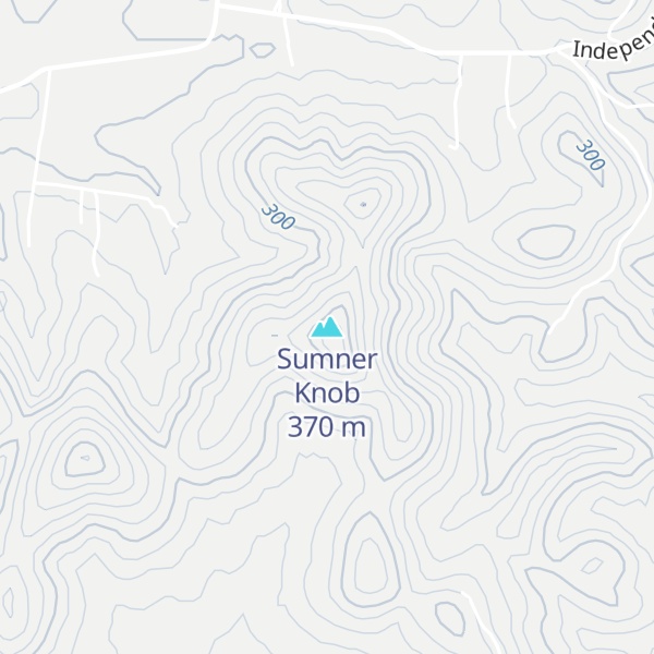 Map of Sumner Knob