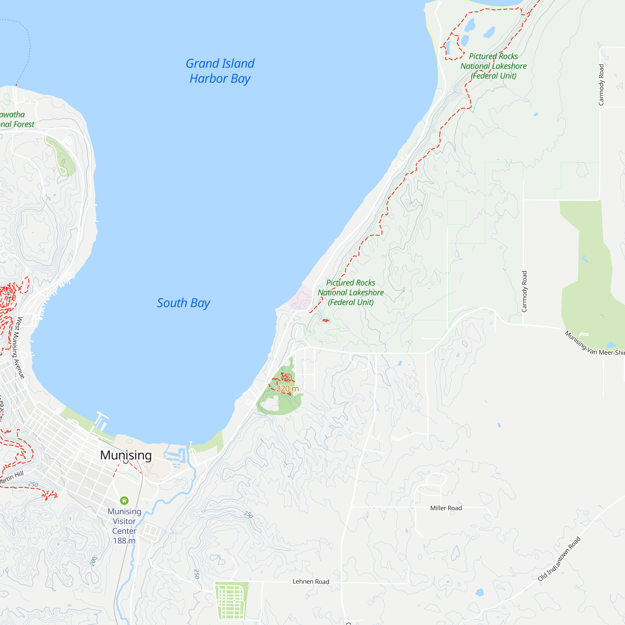 Pictured Rocks National Lakeshore map