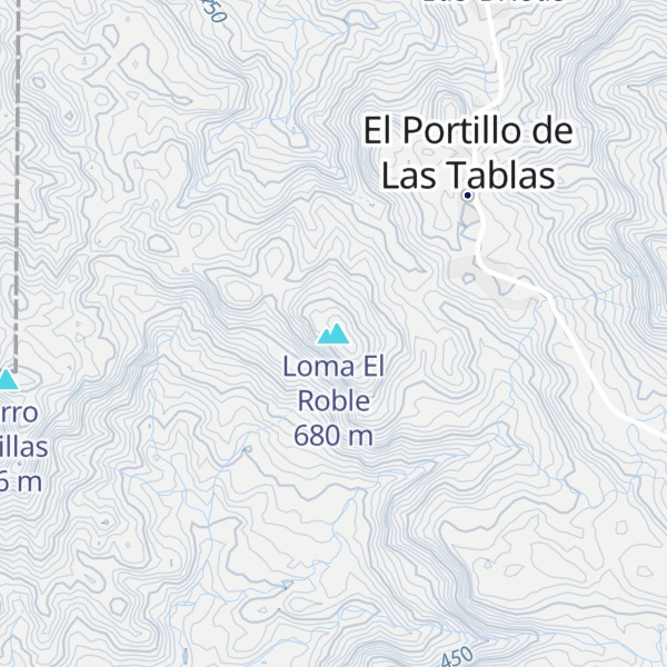 Map of Loma El Roble