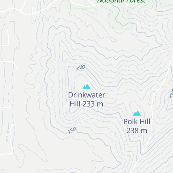 Map of Drinkwater Hill