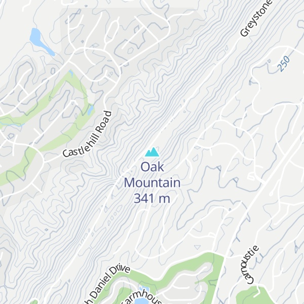 Map of Oak Mountain
