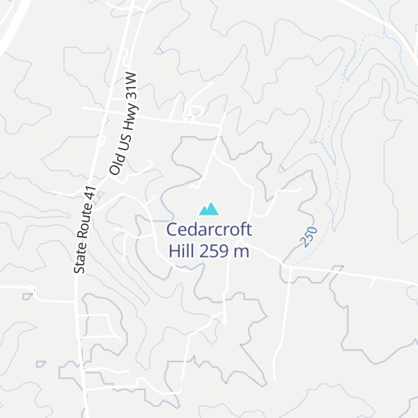 Map of Cedarcroft Hill