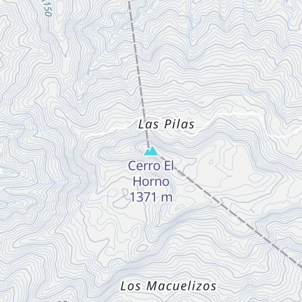 Map of Cerro El Horno