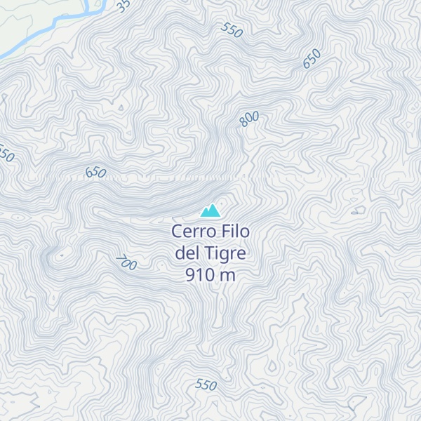 Map of Cerro Filo del Tigre