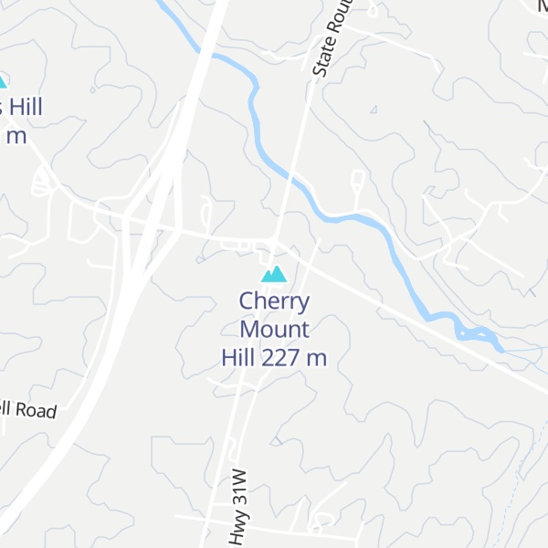 Map of Cherry Mount Hill