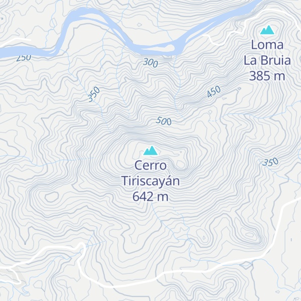 Map of Cerro Tiriscayán