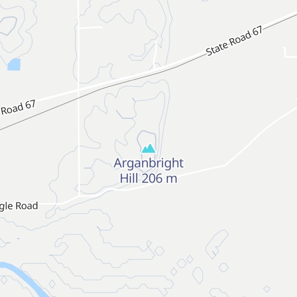 Map of Arganbright Hill