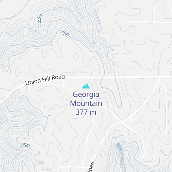 Map of Georgia Mountain