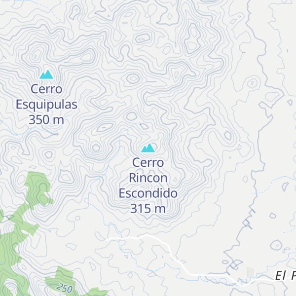 Map of Cerro Rincon Escondido