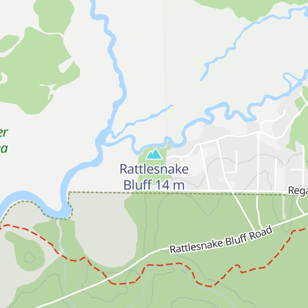 Map of Rattlesnake Bluff