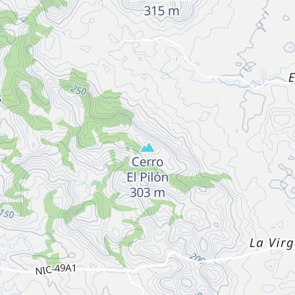 Map of Cerro El Pilón