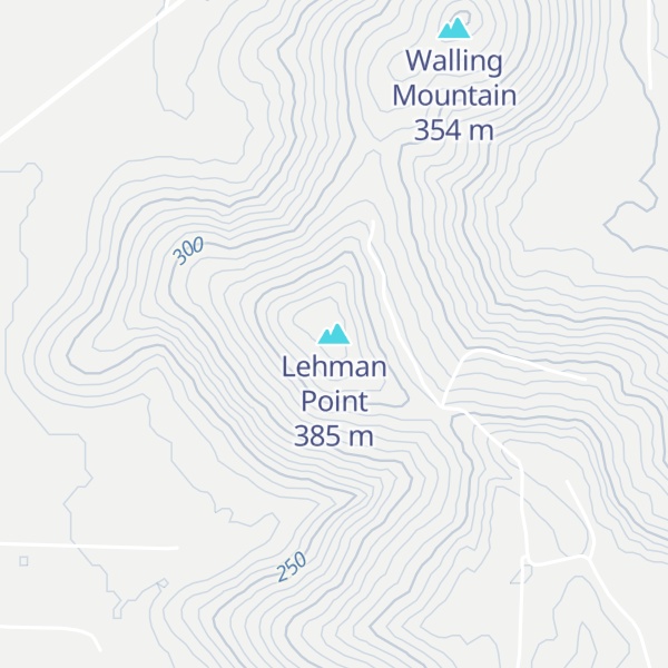 Map of Lehman Point