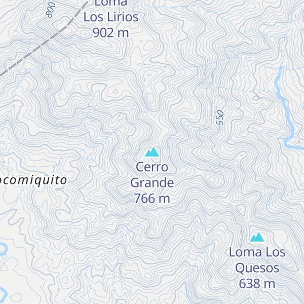 Map of Cerro Grande