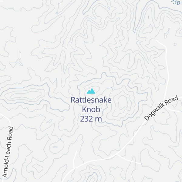Map of Rattlesnake Knob